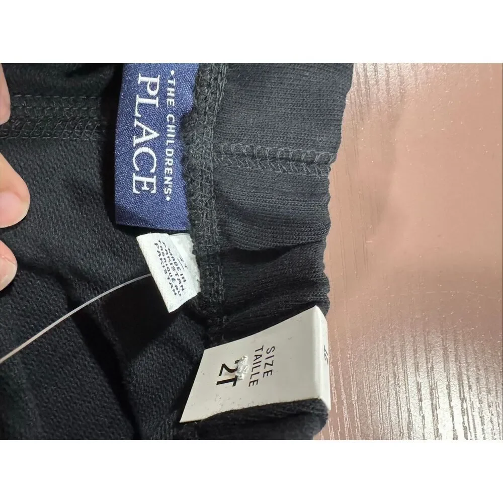 The children’s place 2t black shorts